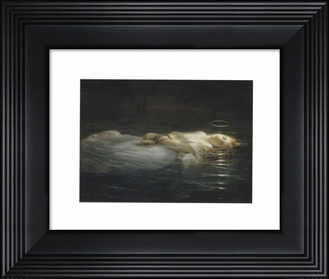 Framed La Jeune Martyre Print