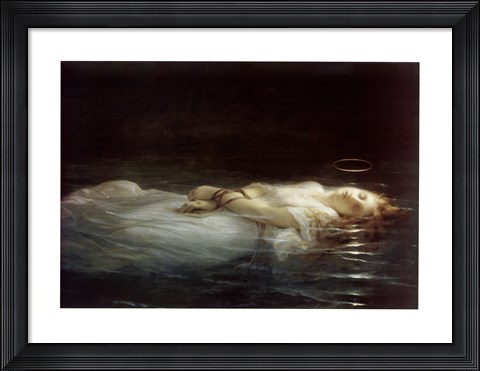 Framed La Jeune Martyre Print