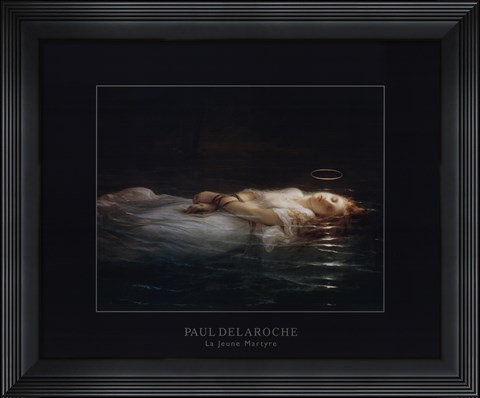 Framed La Jeune Martyre Print