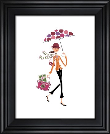 Framed City Stroll Print