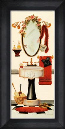 Framed Girly Bath Print