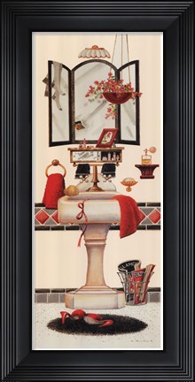 Framed Glamour Bath Print