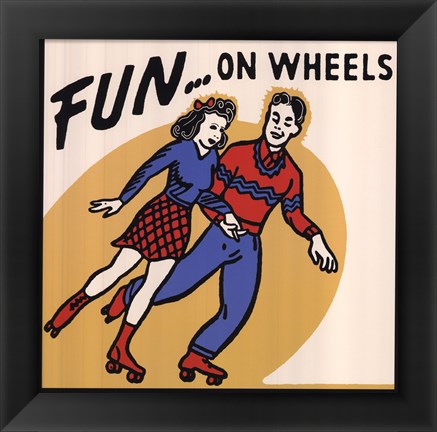 Framed Fun...On Wheels Print