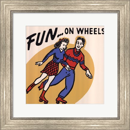 Framed Fun...On Wheels Print