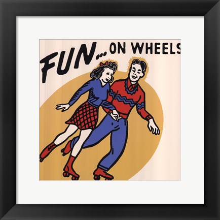 Framed Fun...On Wheels Print