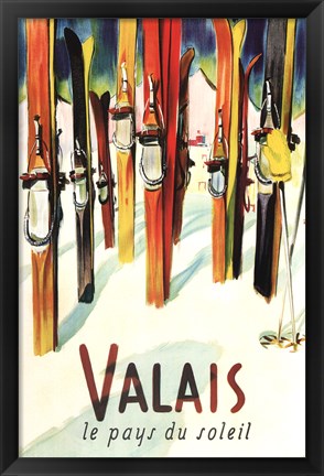 Framed Valais Print