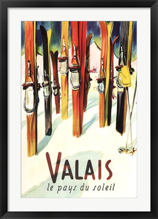 Framed Valais Print