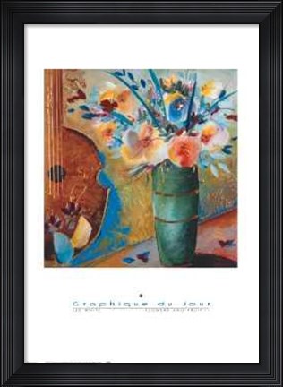Framed Flowers and Fruits II Print