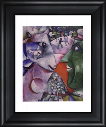 Framed I and the Village, 1911 Print