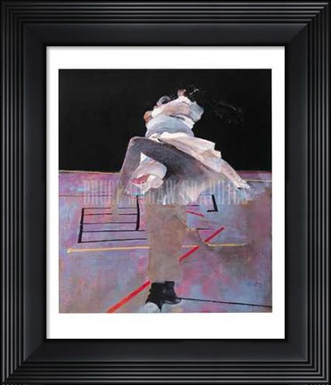 Framed Dancers on a Purple Floor Print