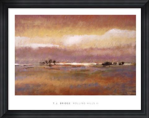 Framed Rolling Hills II Print