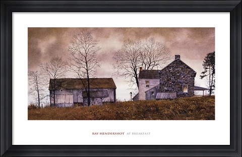 Framed At Breakfast Print