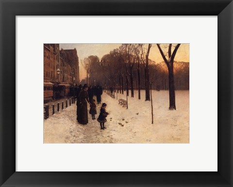 Framed Boston Common at Twilight, 1885-86 Print