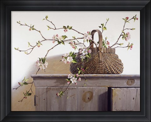 Framed Apple Blossoms Print