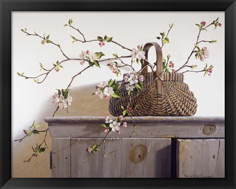 Framed Apple Blossoms Print