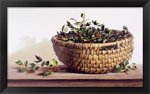 Framed Holly Print