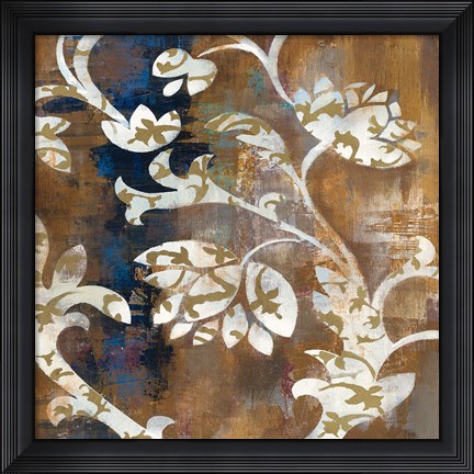 Framed Moonlight Magnolia Silhouette II Print