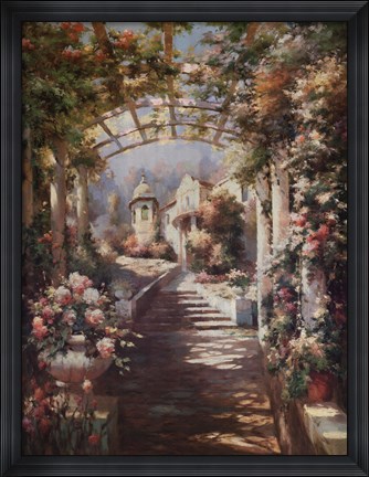 Framed Romantic Pathway I Print
