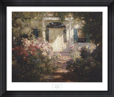 Framed Doorway and Garden Print