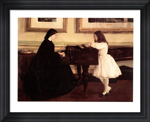 Framed At the Piano Print