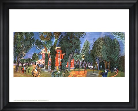 Framed Paddock At Deauville Print