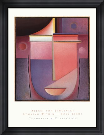 Framed Looking Within - Rosy Light Print