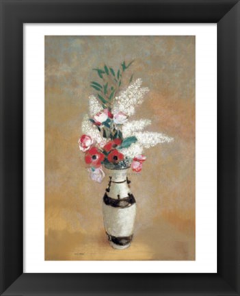 Framed Vase of Flowers, ca. 1912-14 Print