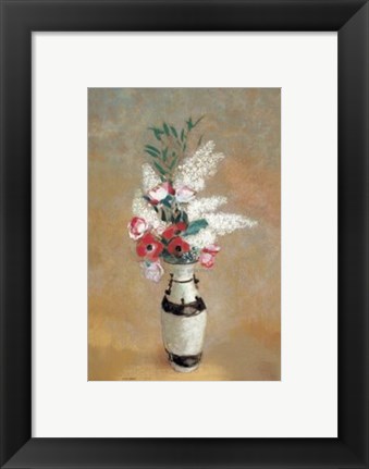 Framed Vase of Flowers, ca. 1912-14 Print