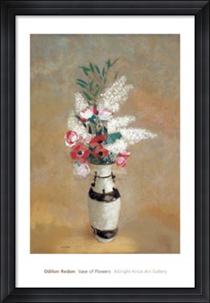 Framed Vase of Flowers, ca. 1912-14 Print