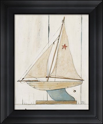 Framed Pond Yacht II Print