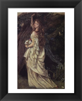 Framed Ophelia, ca. 1865 Print