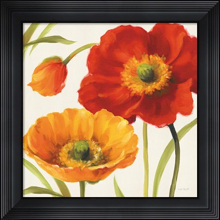Framed Poppies Melody III Print