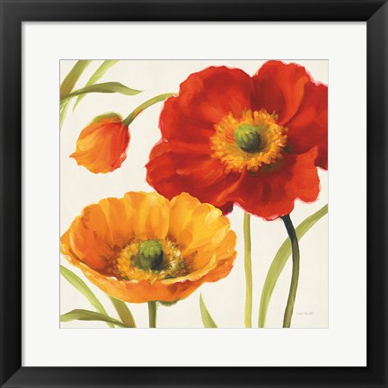 Framed Poppies Melody III Print