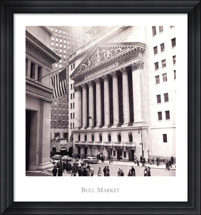 Framed Bull Market Print