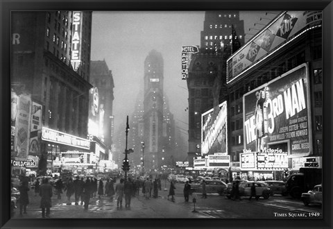 Framed Times Square, 1949 Print