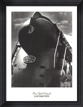 Framed New York Central Locomotive Print