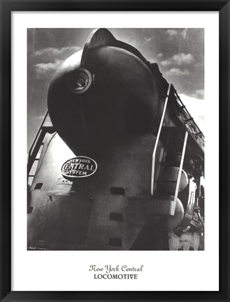 Framed New York Central Locomotive Print