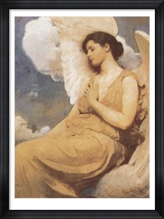 Framed Winged Figure Print