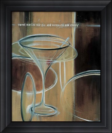 Framed Sweet Martini Print