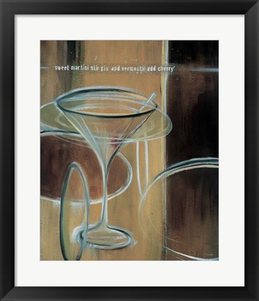 Framed Sweet Martini Print