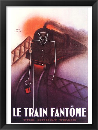 Framed Le Train Fantome Print