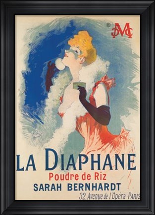 Framed La Diaphane Print