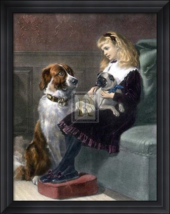 Framed Her Only Playmates Pm Print