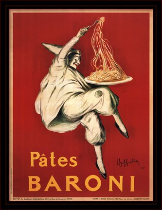 Framed Pates Baroni, 1921 Print