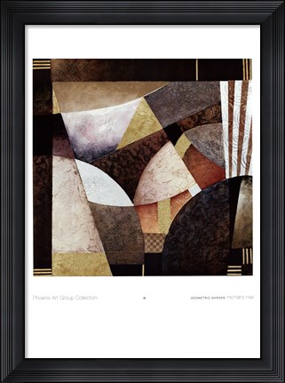 Framed Geometric Garden Print