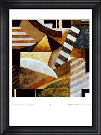 Framed Geometric Forest Print