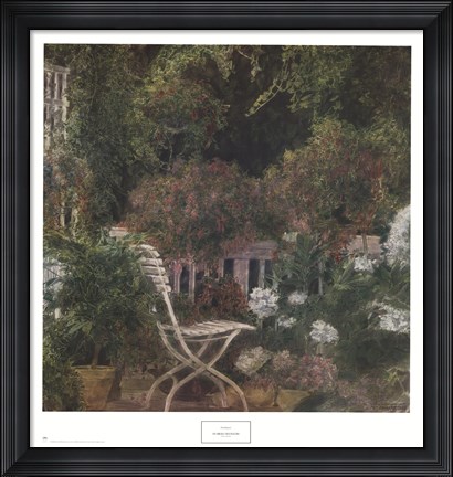 Framed Du Milieu des Fleurs Print