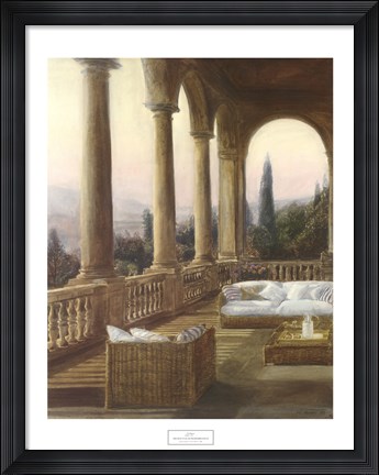 Framed Arched Tuscan Remembrances Print