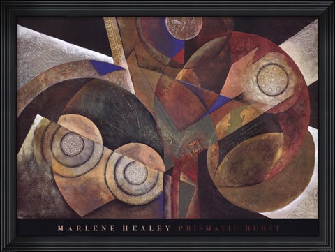 Framed Prismatic Burst Print