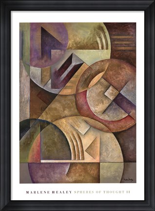 Framed Spheres of Thought II Print